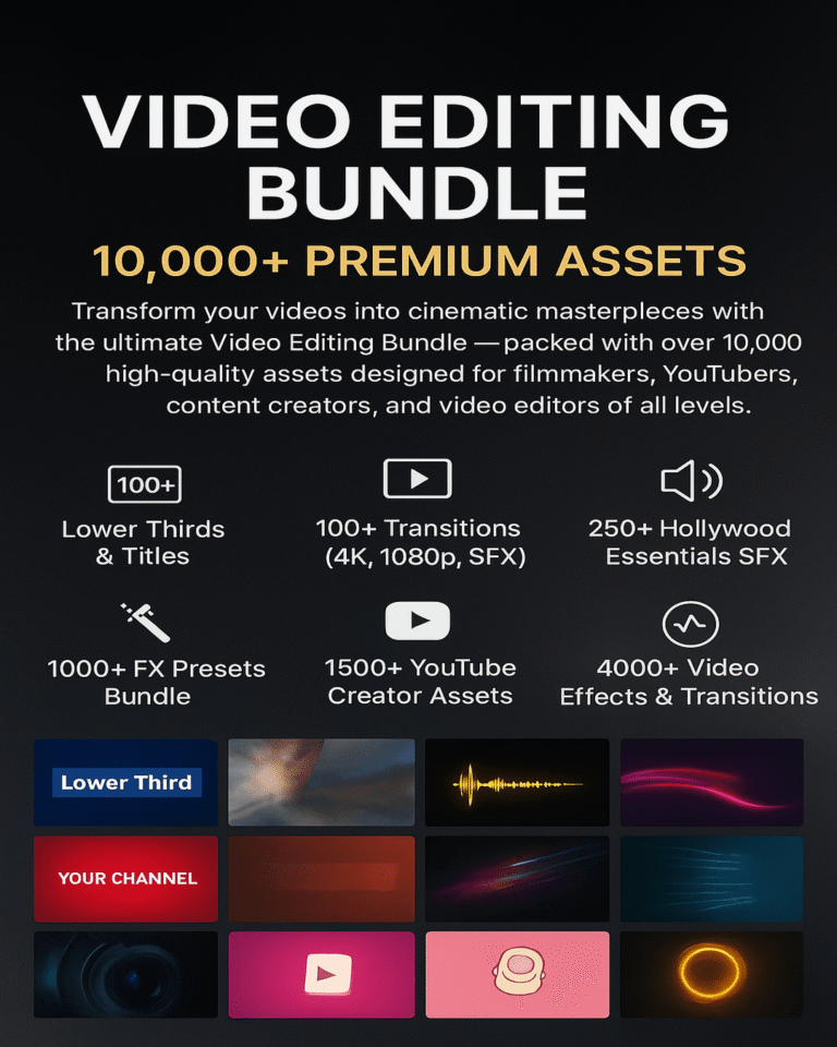 Video Editing Bundle 10000+ Assets